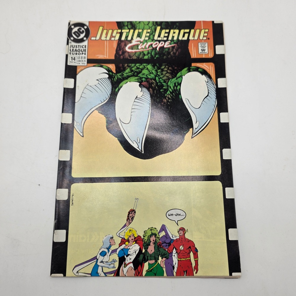DC Comics Justice League Europe 14 Flash Power Girl Bart Sears Art‎ Copper Age